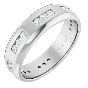 14K White Gold 5/8 CTW Lab-Grown Diamond Band