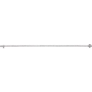 14K White Gold 3 CTW Lab-Grown Diamond Line 7" Bracelet