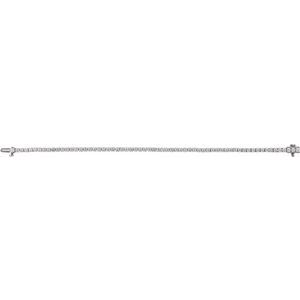 14K White Gold 4 CTW Lab-Grown Diamond Line 7" Bracelet