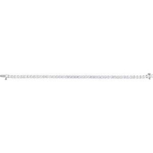 14K White Gold 8 CTW Lab-Grown Diamond Line 7" Bracelet