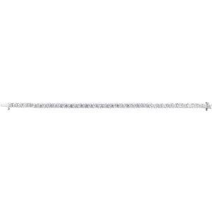 14K White Gold 10 CTW Lab-Grown Diamond Line 7" Bracelet