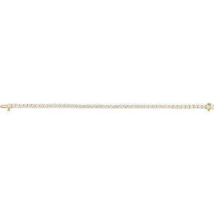14K Yellow Gold 6 CTW Lab-Grown Diamond Line 7" Bracelet