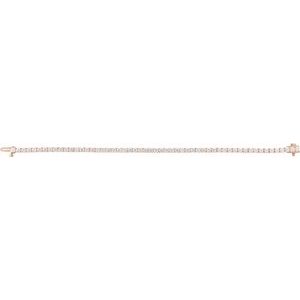 14K Rose Gold 5 CTW Lab-Grown Diamond Line 7" Bracelet