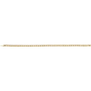 14K Yellow Gold 9 CTW Lab-Grown Diamond Line 7" Bracelet