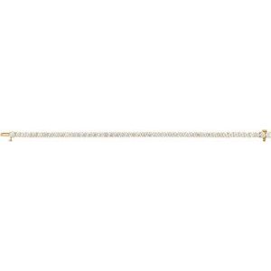 14K Yellow Gold 7 CTW Lab-Grown Diamond Line 7" Bracelet