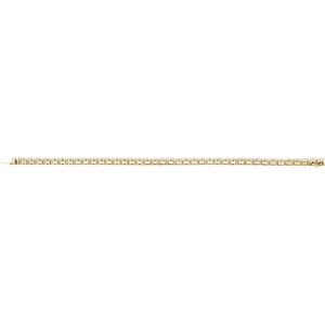14K Yellow Gold 10 CTW Lab-Grown Diamond Line 7" Bracelet