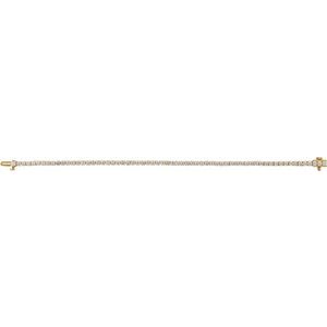 14K Yellow Gold 4 CTW Lab-Grown Diamond Line 7" Bracelet
