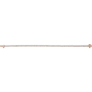 14K Rose Gold 4 CTW Lab-Grown Diamond Line 7" Bracelet