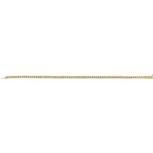 14K Yellow Gold 3 CTW Lab-Grown Diamond Line 7" Bracelet