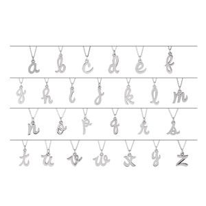 Platinum Petite Initial H Pendant