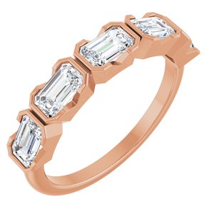14K Rose Gold 1 1/2 CTW Lab-Grown Diamond Anniversary Band