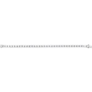 14K White Gold 9 CTW Lab-Grown Diamond Line 7 1/4" Bracelet
