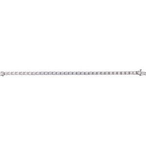 14K White Gold 7 CTW Lab-Grown Diamond Line 7 1/4" Bracelet