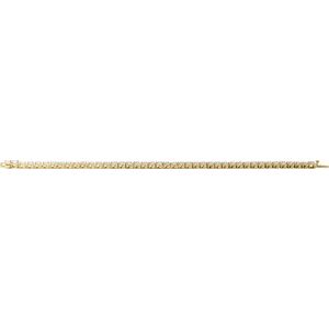 14K Yellow Gold 7 CTW Lab-Grown Diamond Line 7 1/4" Bracelet