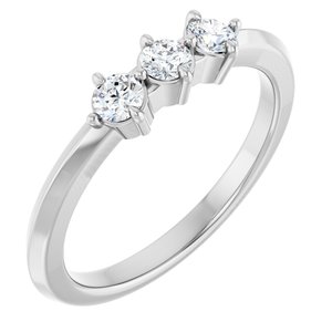 Platinum 1/4 CTW Lab-Grown Diamond Anniversary Band