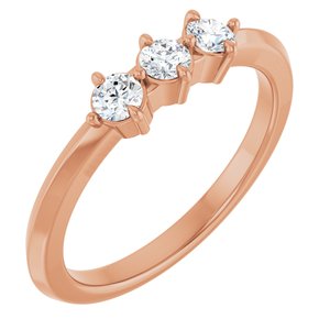 14K Rose Gold 1/4 CTW Lab-Grown Diamond Anniversary Band