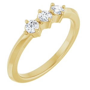 14K Yellow Gold 1/4 CTW Lab-Grown Diamond Anniversary Band