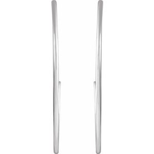Sterling Silver 38 mm Hoop Earrings