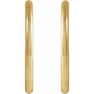 14K Yellow Gold-Filled 15 mm Hoop Earrings
