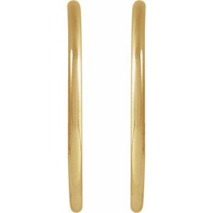 14K Yellow Gold-Filled 20 mm Hoop Earrings