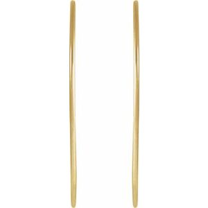 14K Yellow Gold-Filled 45 mm Hoop Earrings
