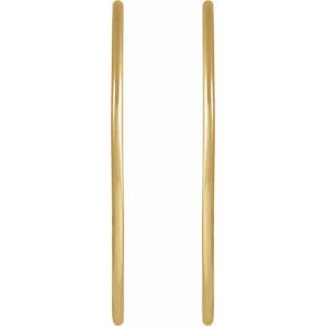 14K Yellow Gold-Filled 38 mm Hoop Earrings
