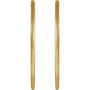 14K Yellow Gold-Filled 30 mm Hoop Earrings