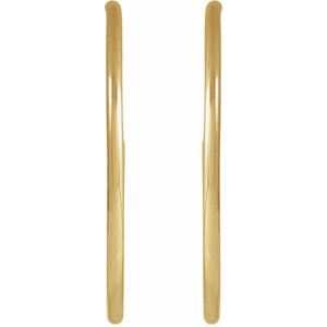 14K Yellow Gold-Filled 25 mm Hoop Earrings