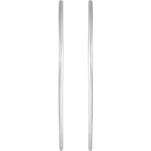 Sterling Silver 45 mm Hoop Earrings
