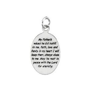Sterling Silver Loss of a Father Pendant