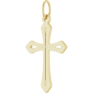 14K Yellow Gold Cross Pendant