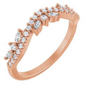 14K Rose Gold 1/3 CTW Lab-Grown Diamond Anniversary Band