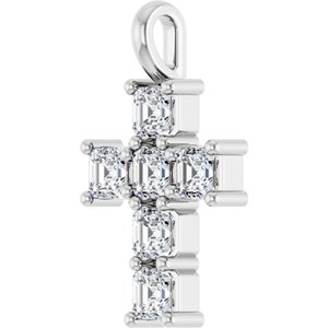 Sterling Silver 1 CTW Natural Diamond Pendant