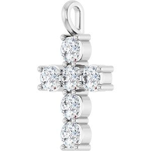 Sterling Silver 1 1/2 CTW Lab-Grown Diamond Pendant