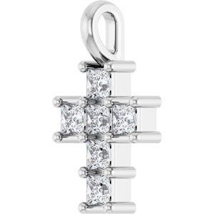 Sterling Silver 1/4 CTW Natural Diamond Pendant
