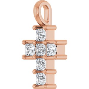 14K Rose Gold 1/4 CTW Lab-Grown Diamond Pendant