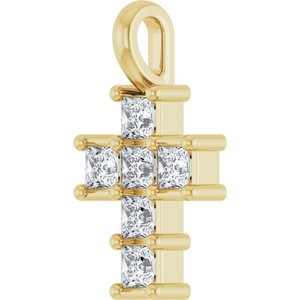 10K Yellow Gold 1/4 CTW Lab-Grown Diamond Pendant