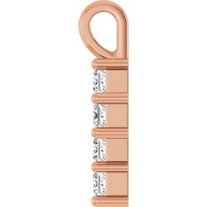 14K Rose Gold 1/4 CTW Lab-Grown Diamond Pendant