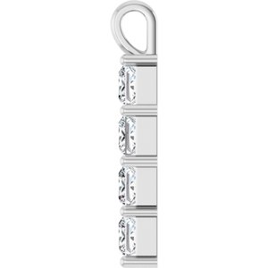 14K White Gold 1 5/8 CTW Lab-Grown Diamond Pendant