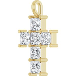 14K Yellow Gold 2 1/3 CTW Natural Diamond Pendant