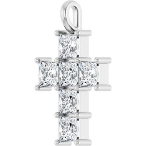 Platinum 2 1/3 CTW Natural Diamond Pendant