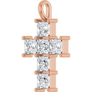 10K Rose Gold 1 5/8 CTW Lab-Grown Diamond Pendant