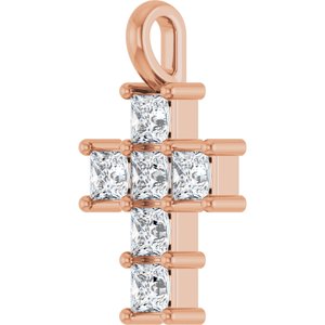 10K Rose Gold 1/2 CTW Natural Diamond Pendant