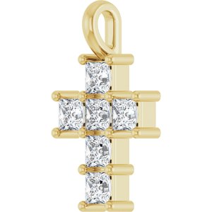 14K Yellow Gold 1/2 CTW Natural Diamond Pendant