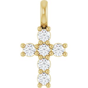 14K Yellow Gold 1/6 CTW Lab-Grown Diamond Pendant