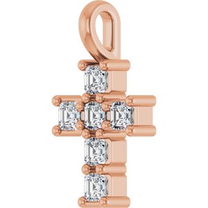 10K Rose Gold 1/3 CTW Lab-Grown Diamond Pendant