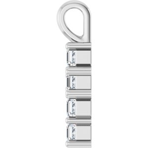 14K White Gold 1/3 CTW Lab-Grown Diamond Pendant