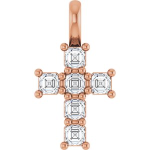 14K Rose Gold 1/3 CTW Natural Diamond Pendant