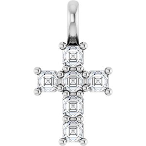 Platinum 1/3 CTW Natural Diamond Pendant