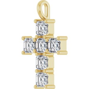 14K Yellow Gold 2 CTW Lab-Grown Diamond Pendant